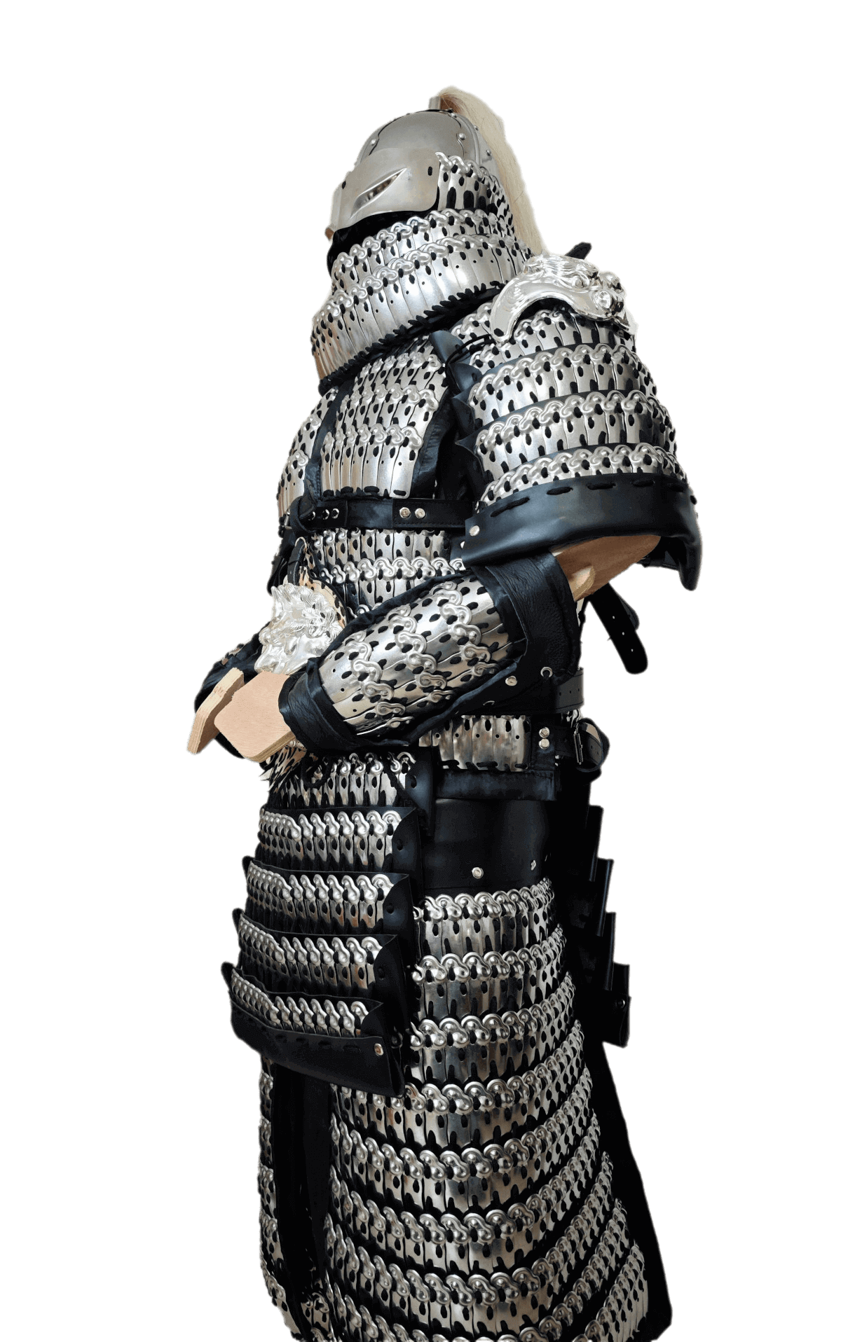 Chinese heavy infantry full-body armor set of cloud pattern lamellar armor