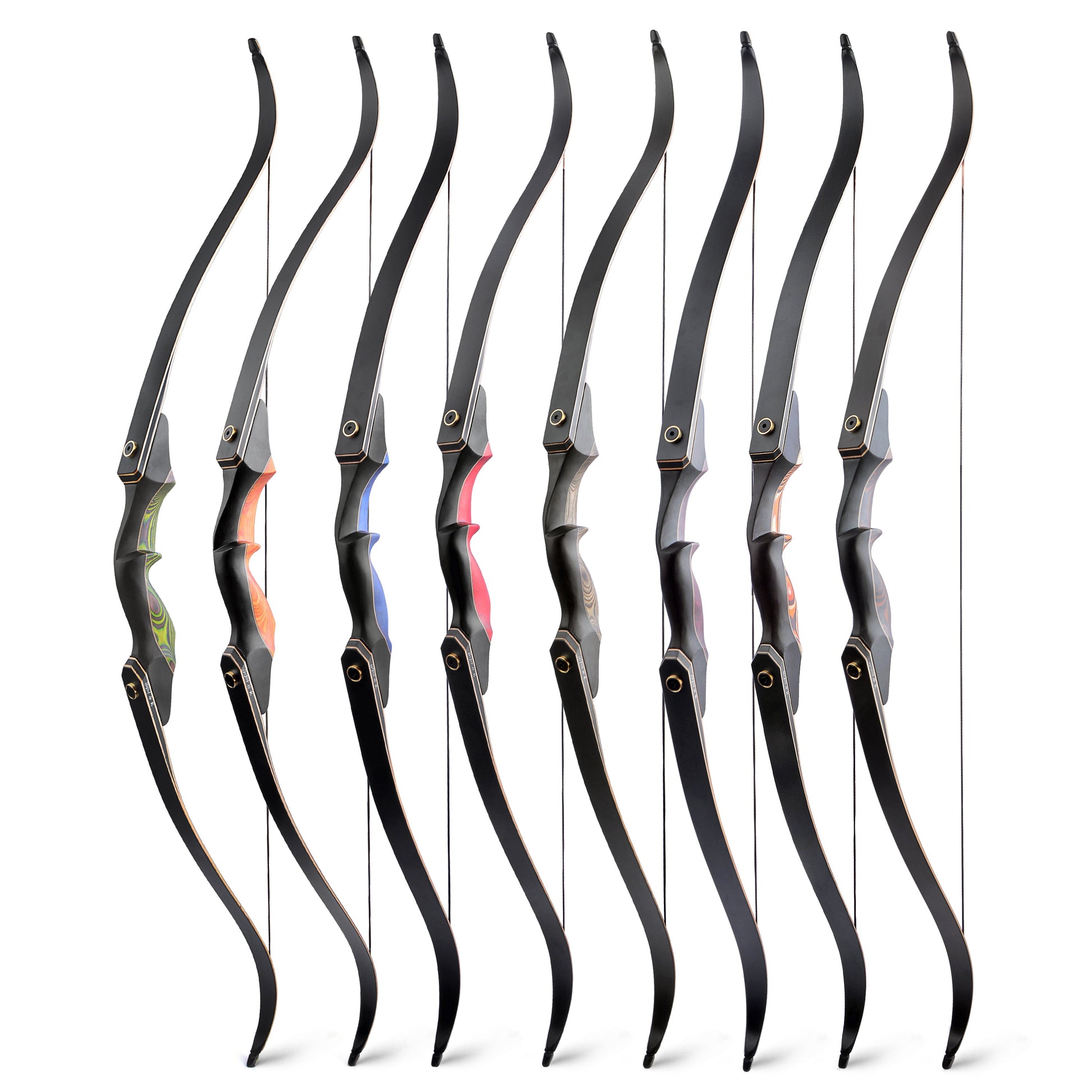 60" Archery Takedown Recurve Bow Right Hand & 12pcs Carbon Arrows Hunting AAA Archery&Armor