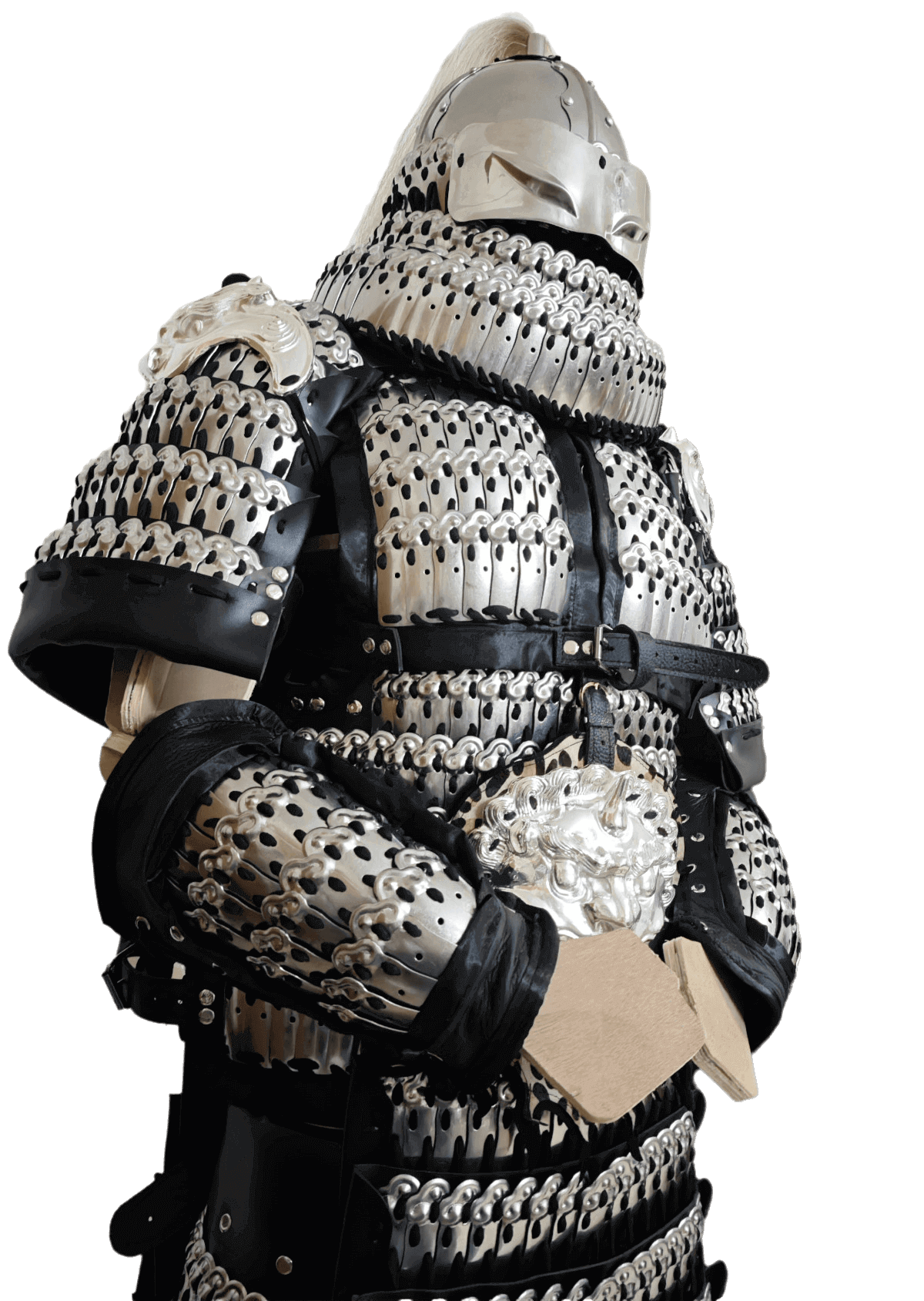 Chinese heavy infantry full-body armor set of cloud pattern lamellar armor