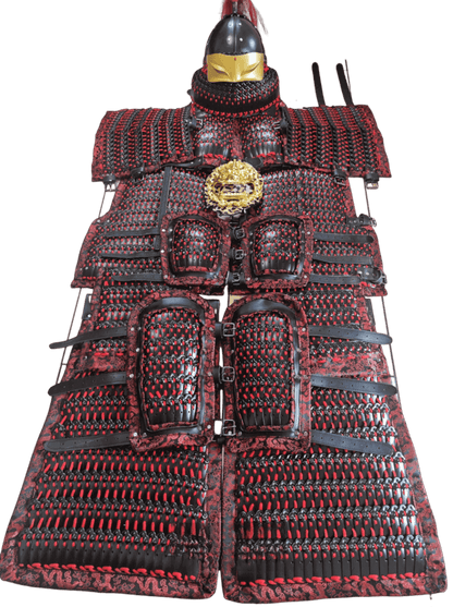 Chinese heavy infantry full-body armor set of cloud pattern lamellar armor