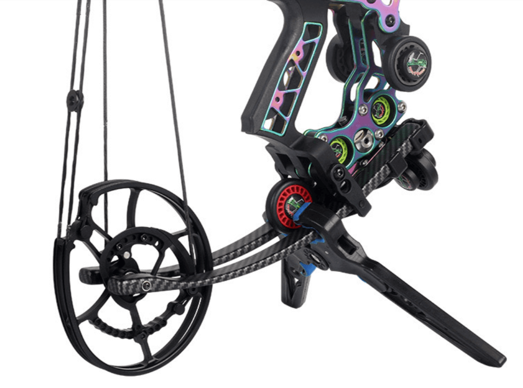 Titanium Alloy Dual-purpose Compound Bow 40-65 LBS Competitive Shooting Hunting：Steel Ball & Archery AAA Archery&Armor