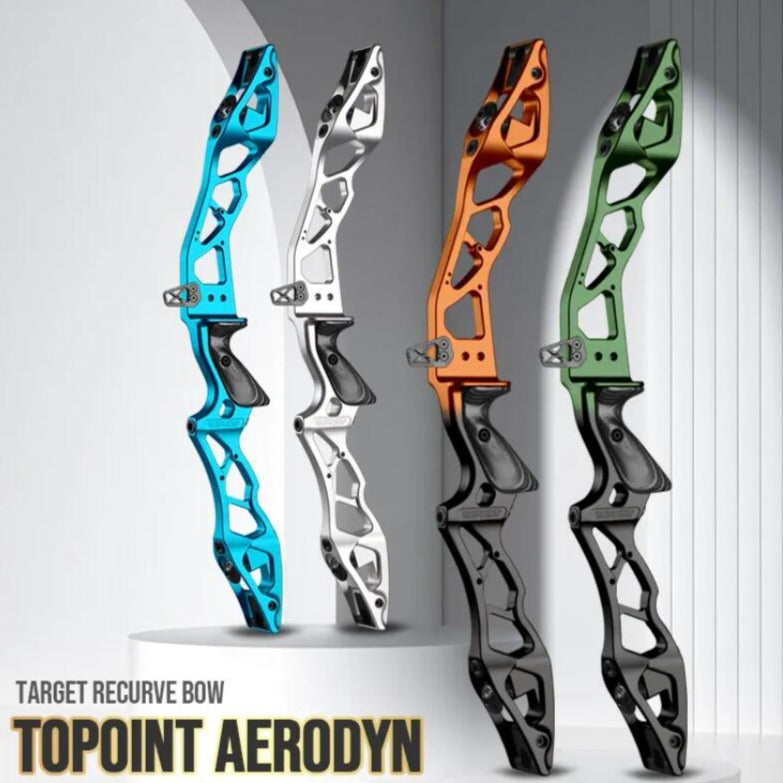 TOPOINT ARCHERY AERODYN 25" ILF Device Recurve Bow Riser Aluminum Alloy CNC 6061 RH / LH AAA Archery&Armor