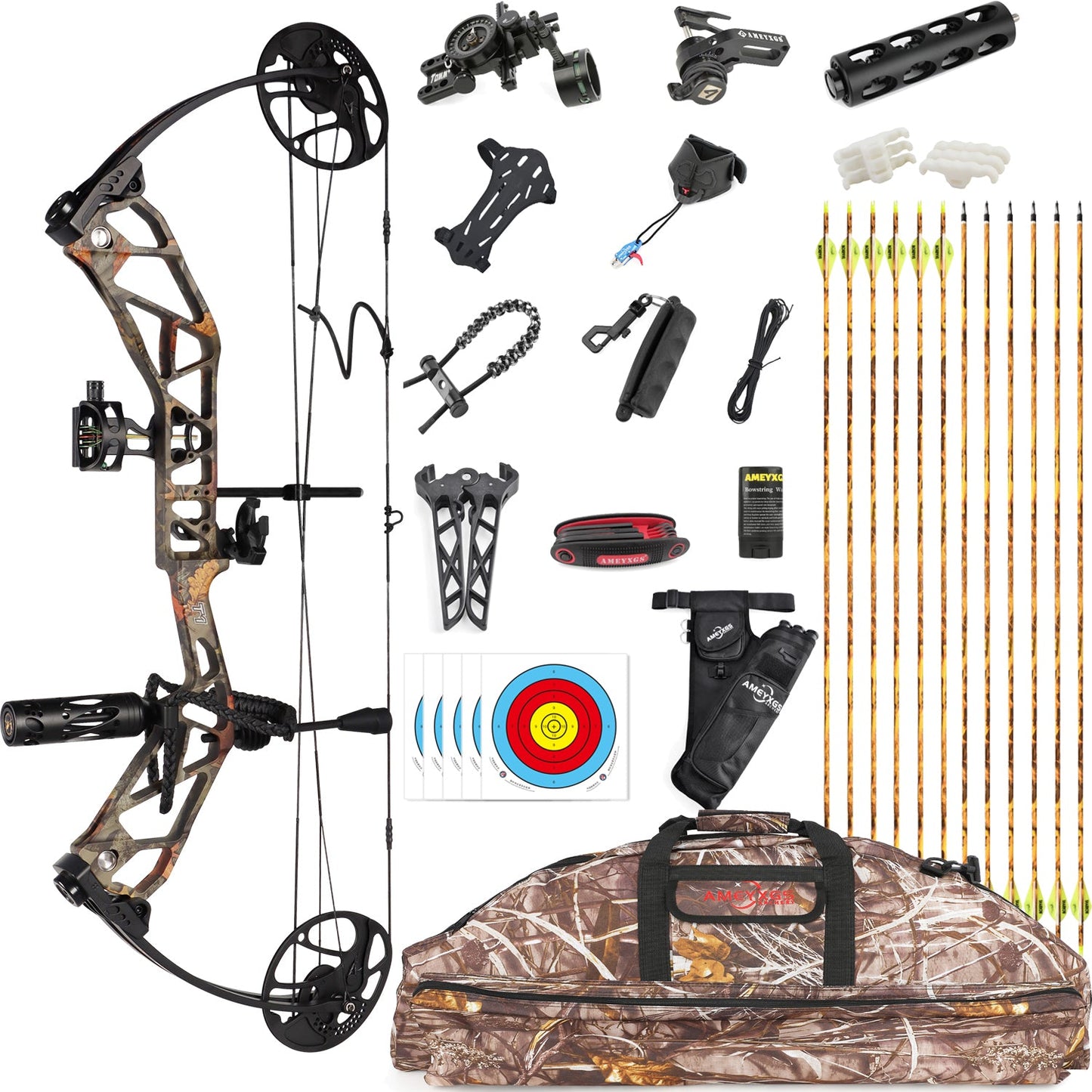 TOPOINT ARCHERY Compound Bow Arrows Accessories Set T1-PRO MAX AAA Archery&Armor