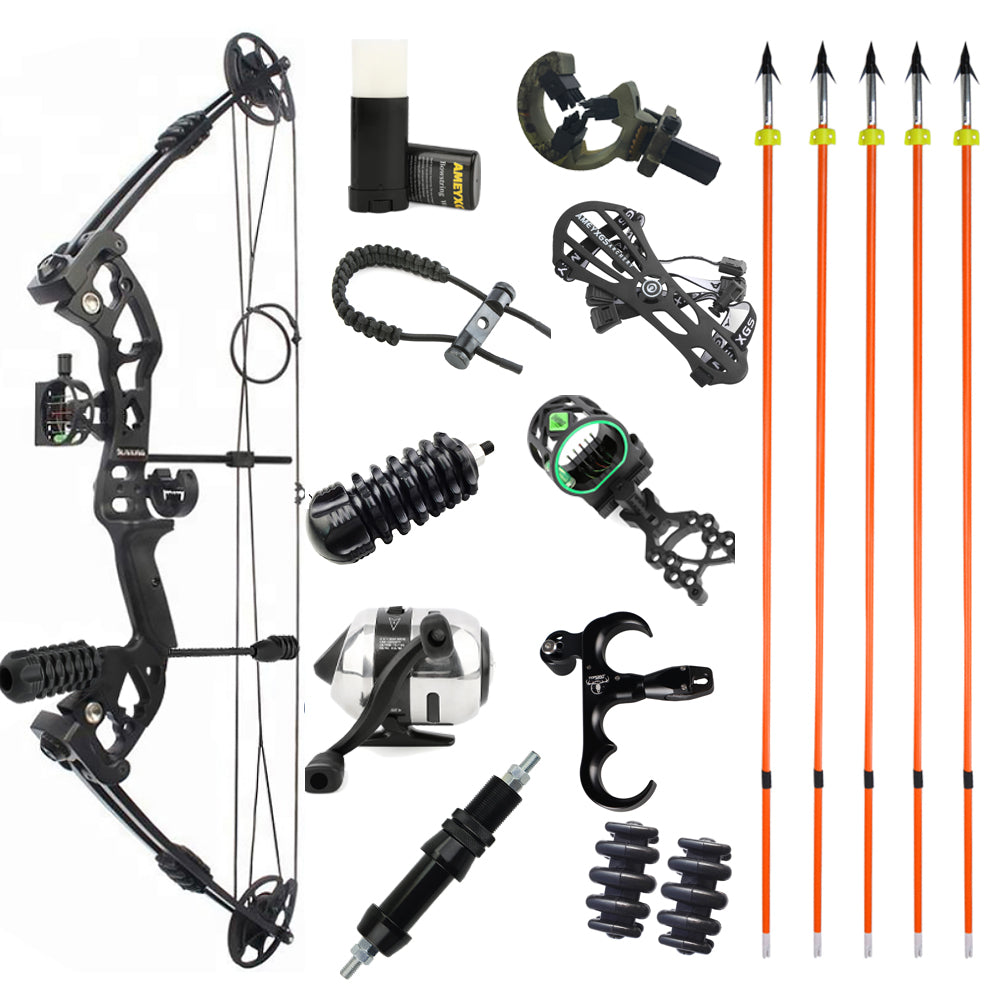 JUNXING M131 Archery Compound Bow Kit Arrows 30-55 Lbs Hunting AAA Archery&Armor