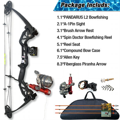 PANDARUS Pan L2 Adult Compound Bow for bowfishing and hunting