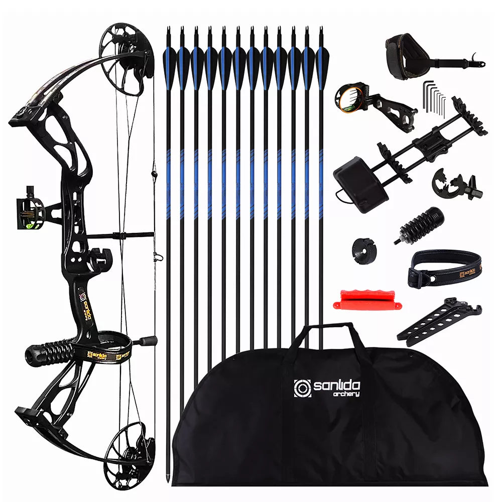 SANLIDA Dragon X8 Hunting Compound Bow Bag Set AAA Archery&Armor