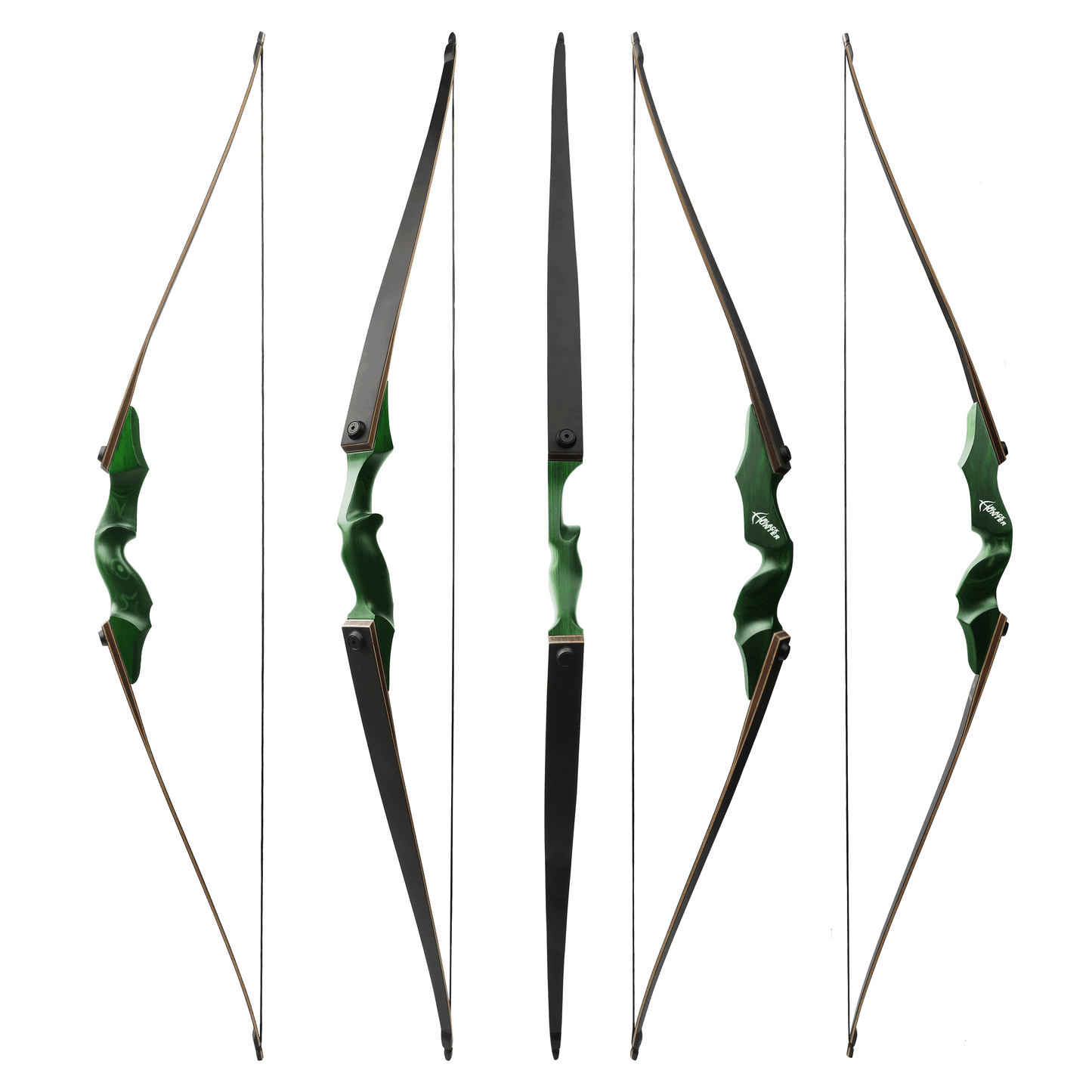 BLACK HUNTER's Hunting Recurve Bow, Perfect LH&RH Archery Tradition Practice Outdoor AAA Archery&Armor