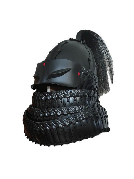 Silver/Black heavy infantry helmet, Customized available