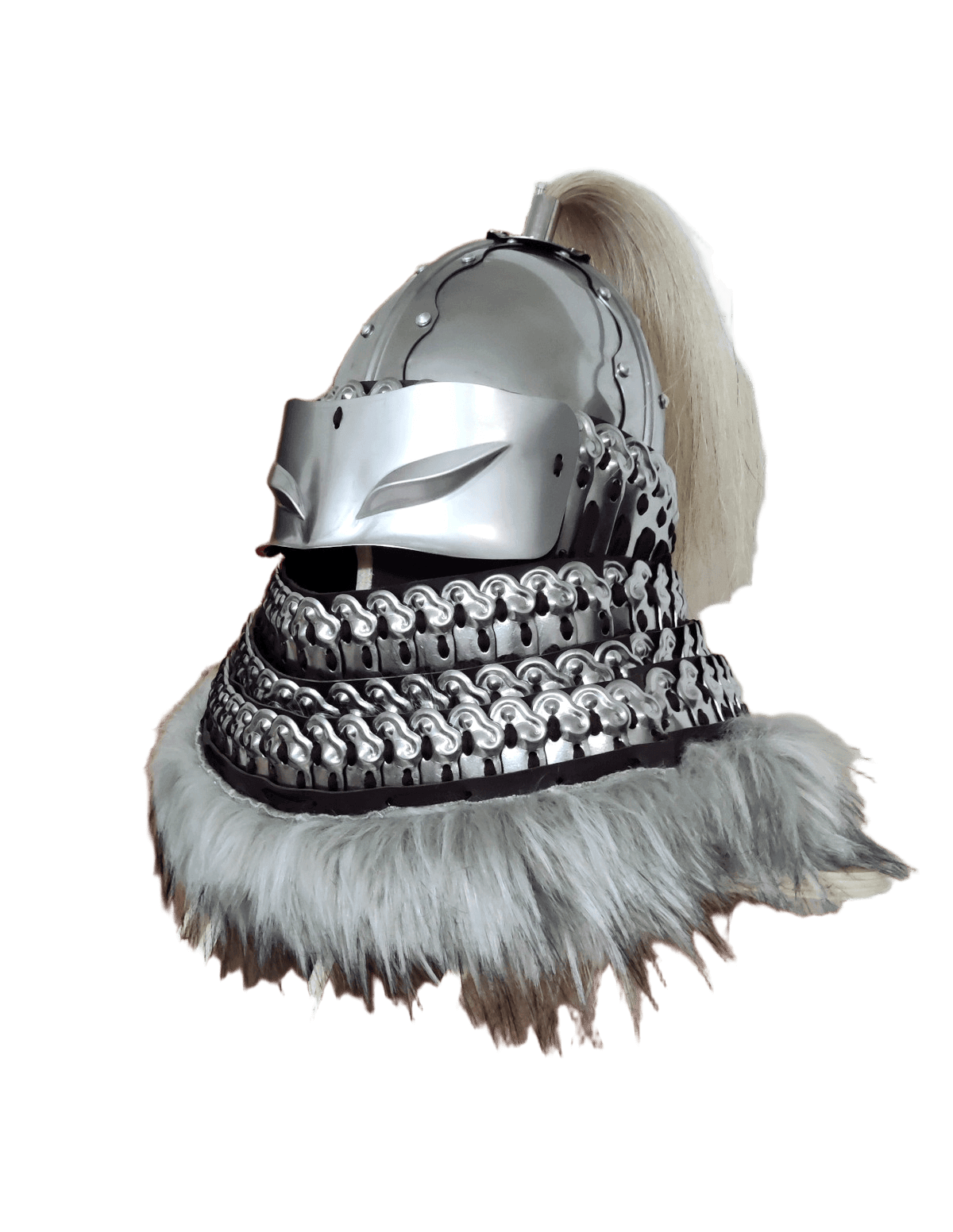 Silver/Black heavy infantry helmet, Customized available