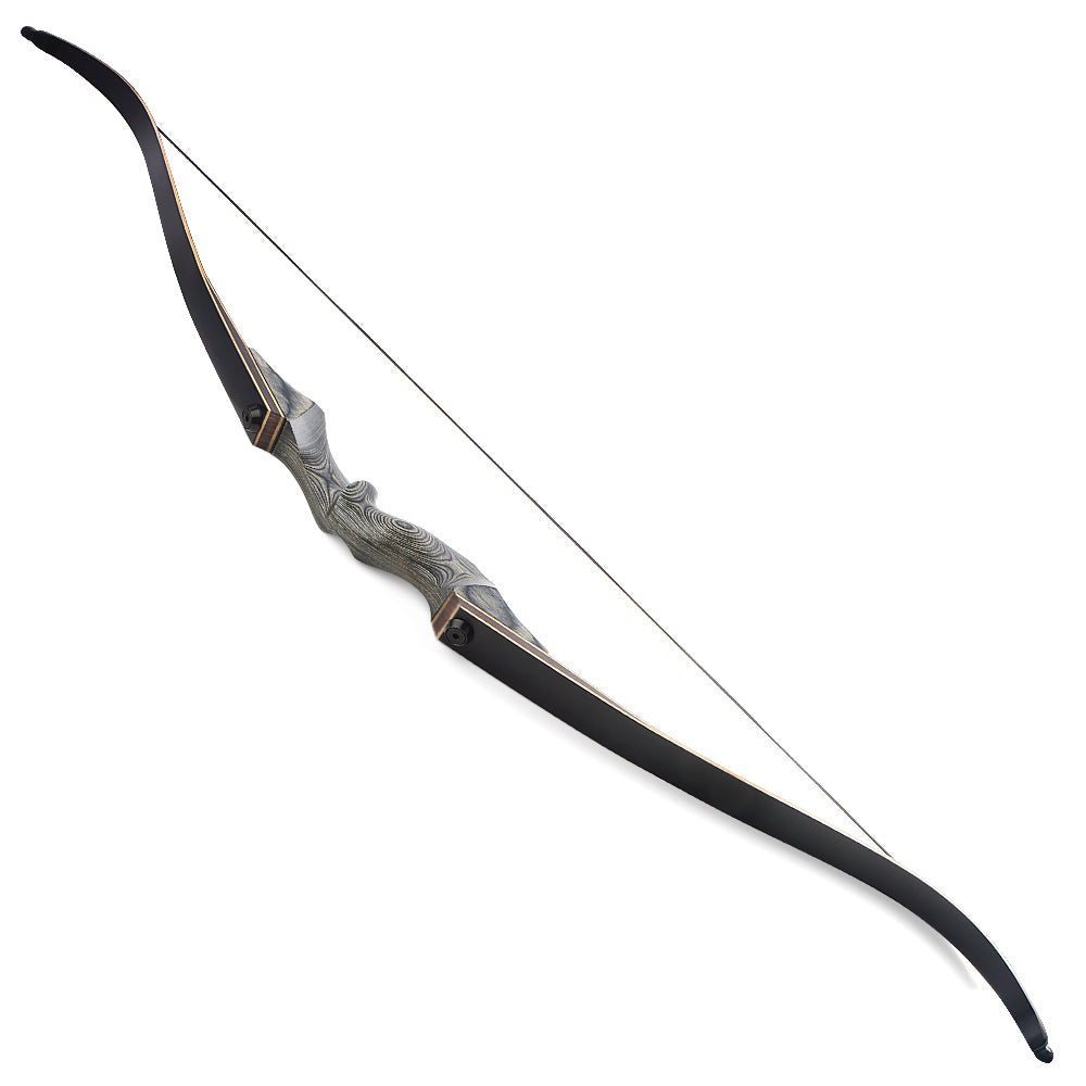 Black Hunter Recurve Bow Set 20-60LBS for Adult Outdoor Hunting Beginner Training Archery Practice AAA Archery&Armor