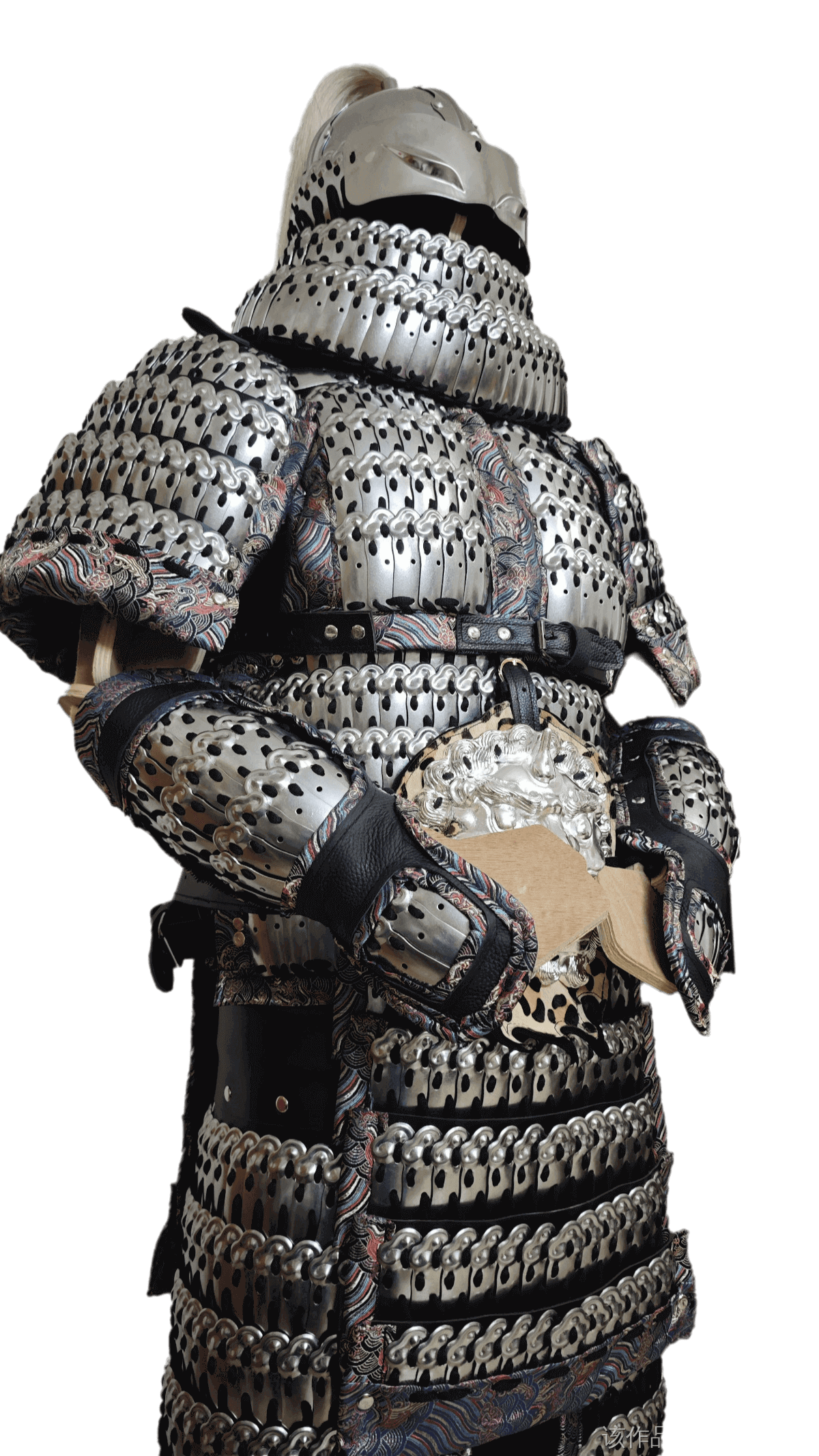 Chinese heavy infantry full-body armor set of cloud pattern lamellar armor