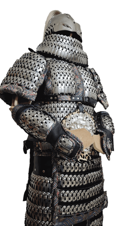 Chinese heavy infantry full-body armor set of cloud pattern lamellar armor