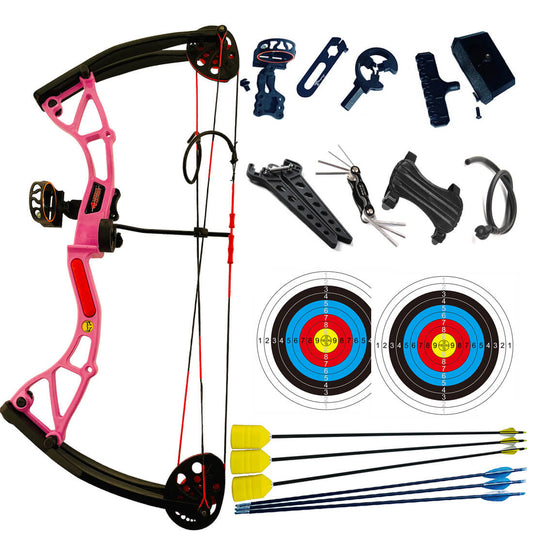 Kids Compound Bow Set 10-20 lbs Tension is Suitable for Ages 5-15 AAA Archery&Armor