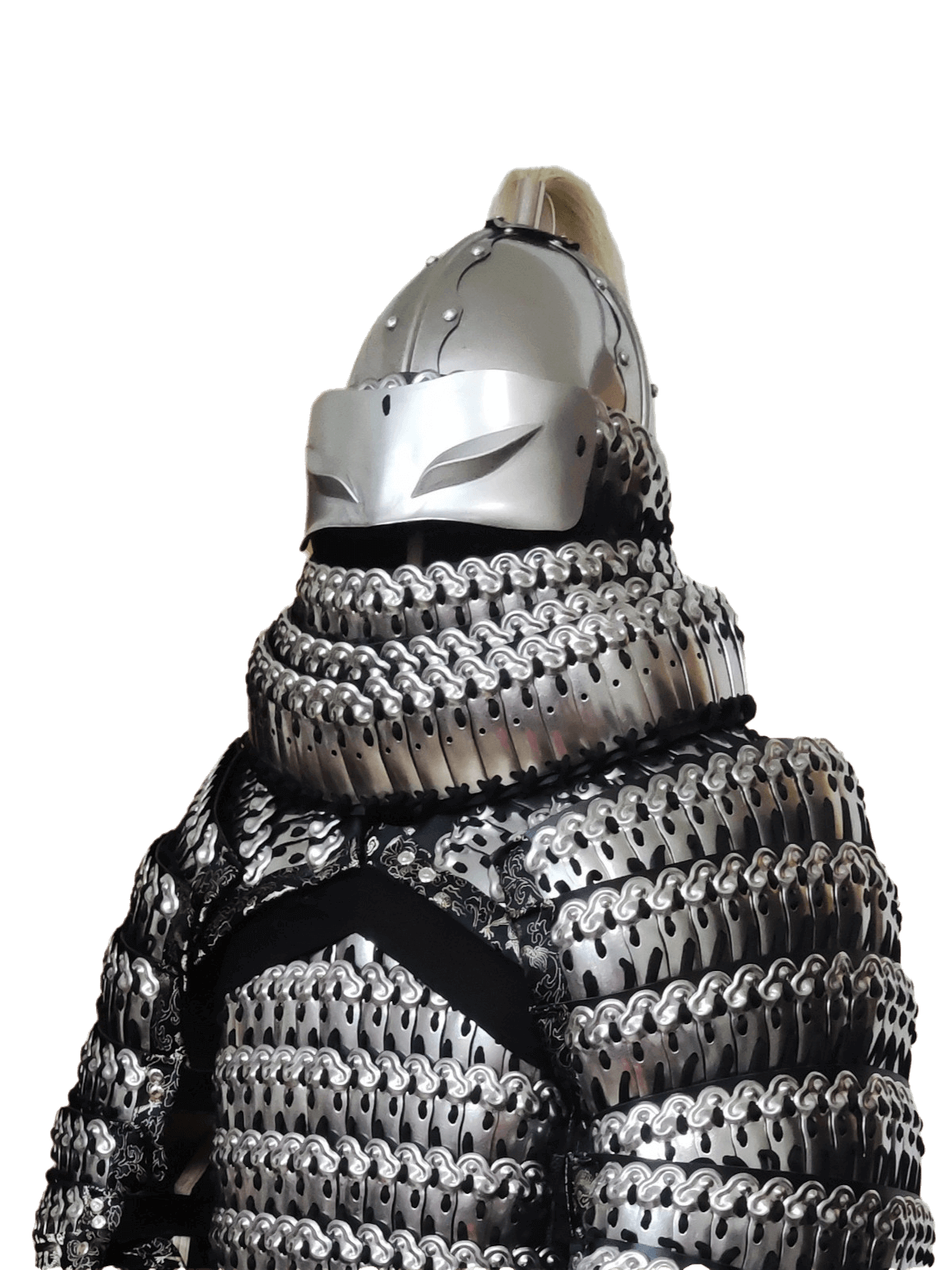 Silver/Black heavy infantry helmet, Customized available