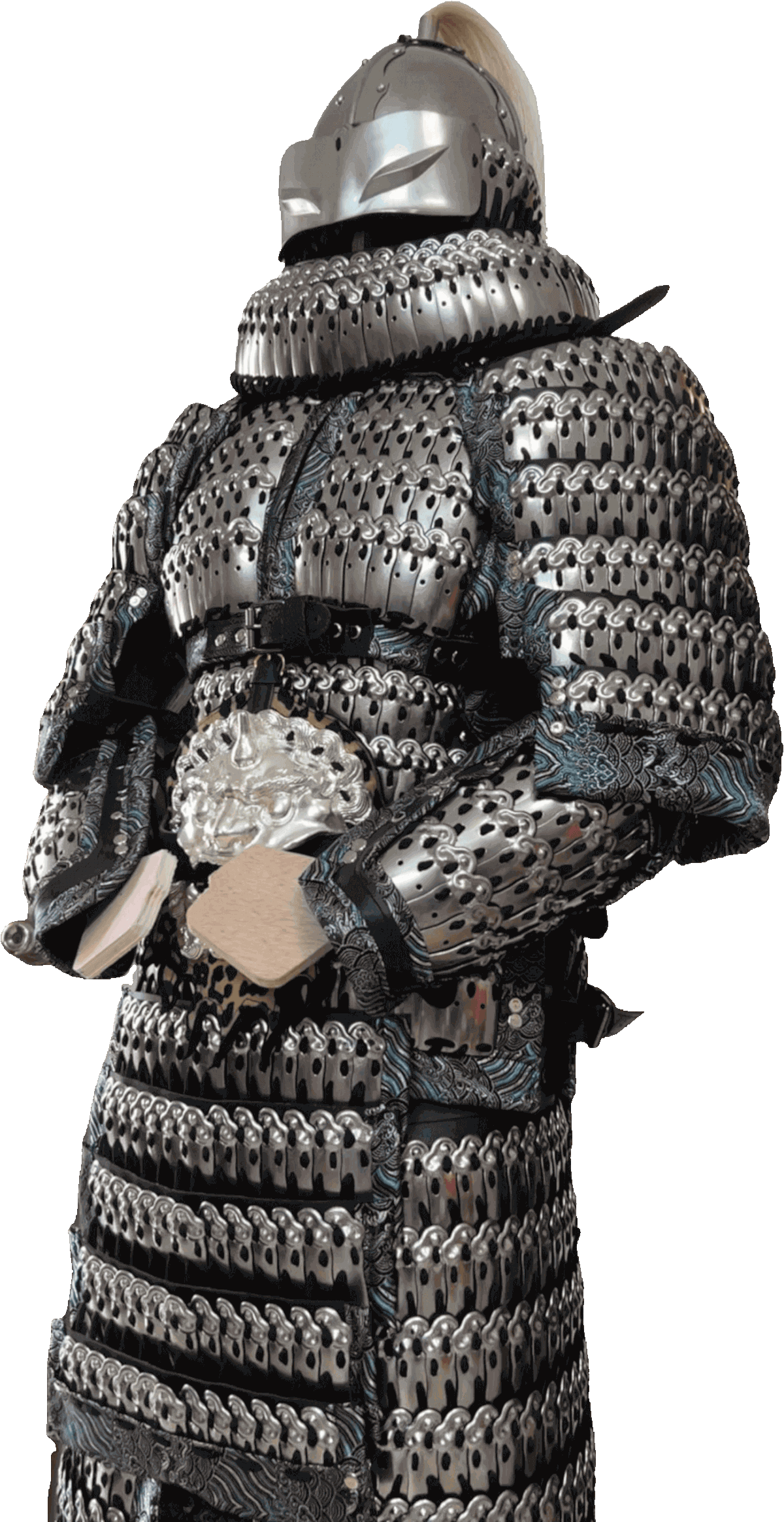 Chinese heavy infantry full-body armor set of cloud pattern lamellar armor