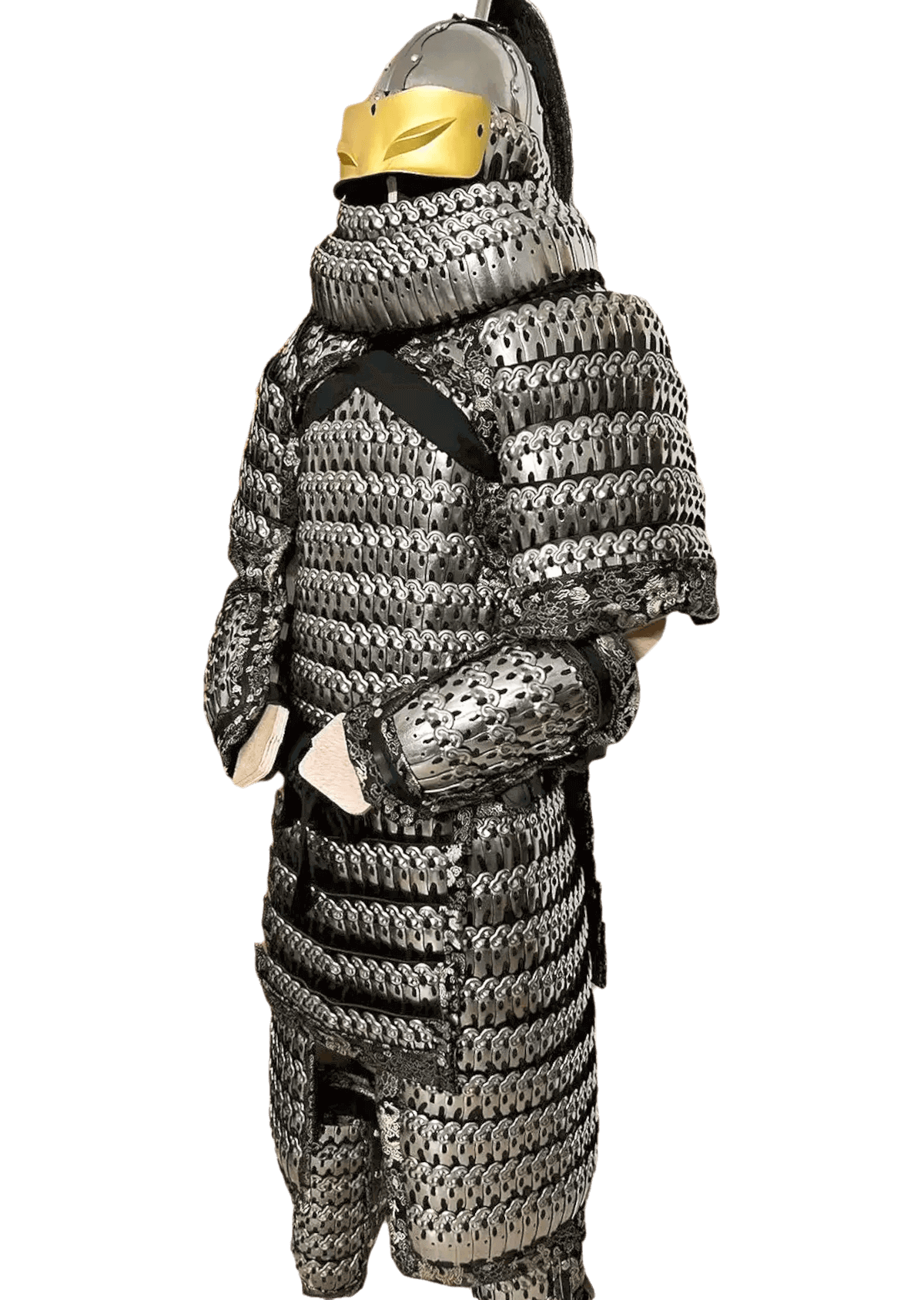 Chinese heavy infantry full-body armor set of cloud pattern lamellar armor