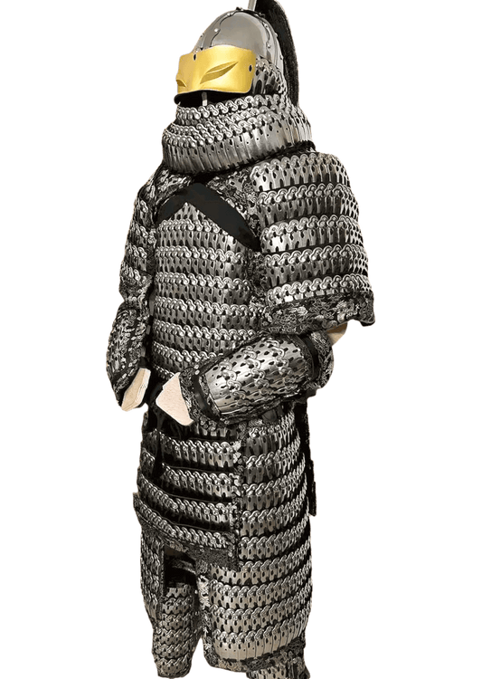 Chinese heavy infantry full-body armor set of cloud pattern lamellar armor